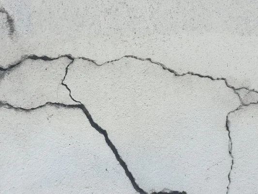 Render repair work on a UK home